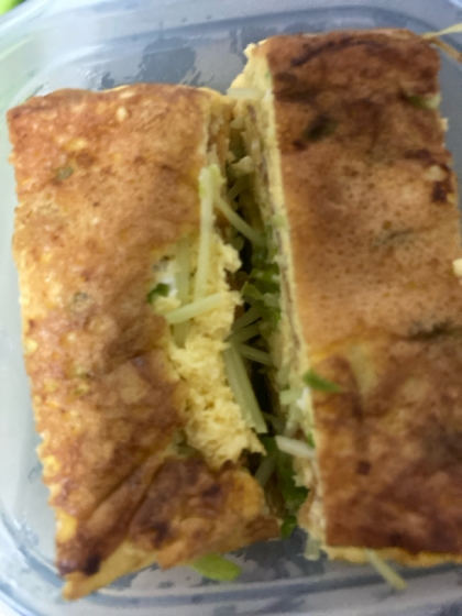 豆苗入り☆卵焼き