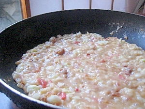 フライパンdeもんじゃ焼き レシピ 作り方 By 林檎 楽天レシピ