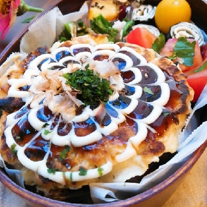 お好み焼き弁当にしました！
美味しかったです(^-^)