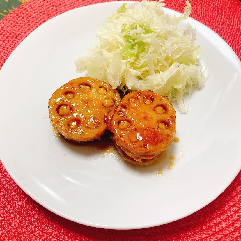 れんこんはさみ焼き