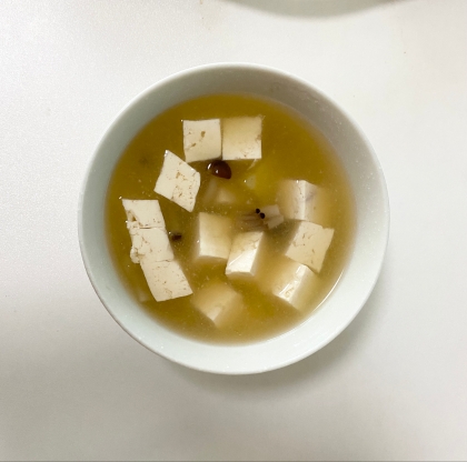 大根 長ネギ 豆腐のお味噌汁