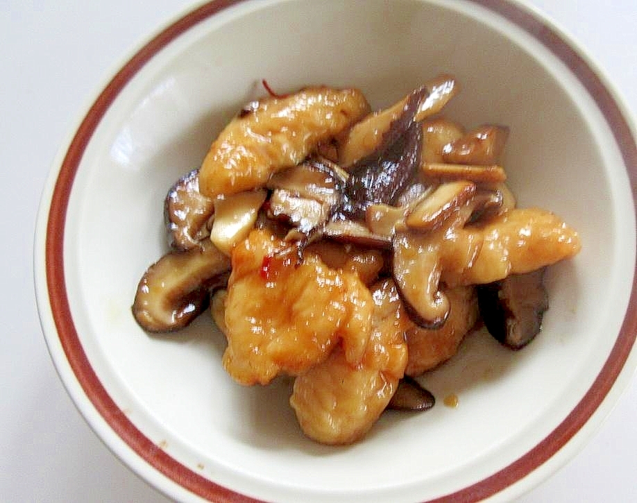 鶏胸と椎茸煮