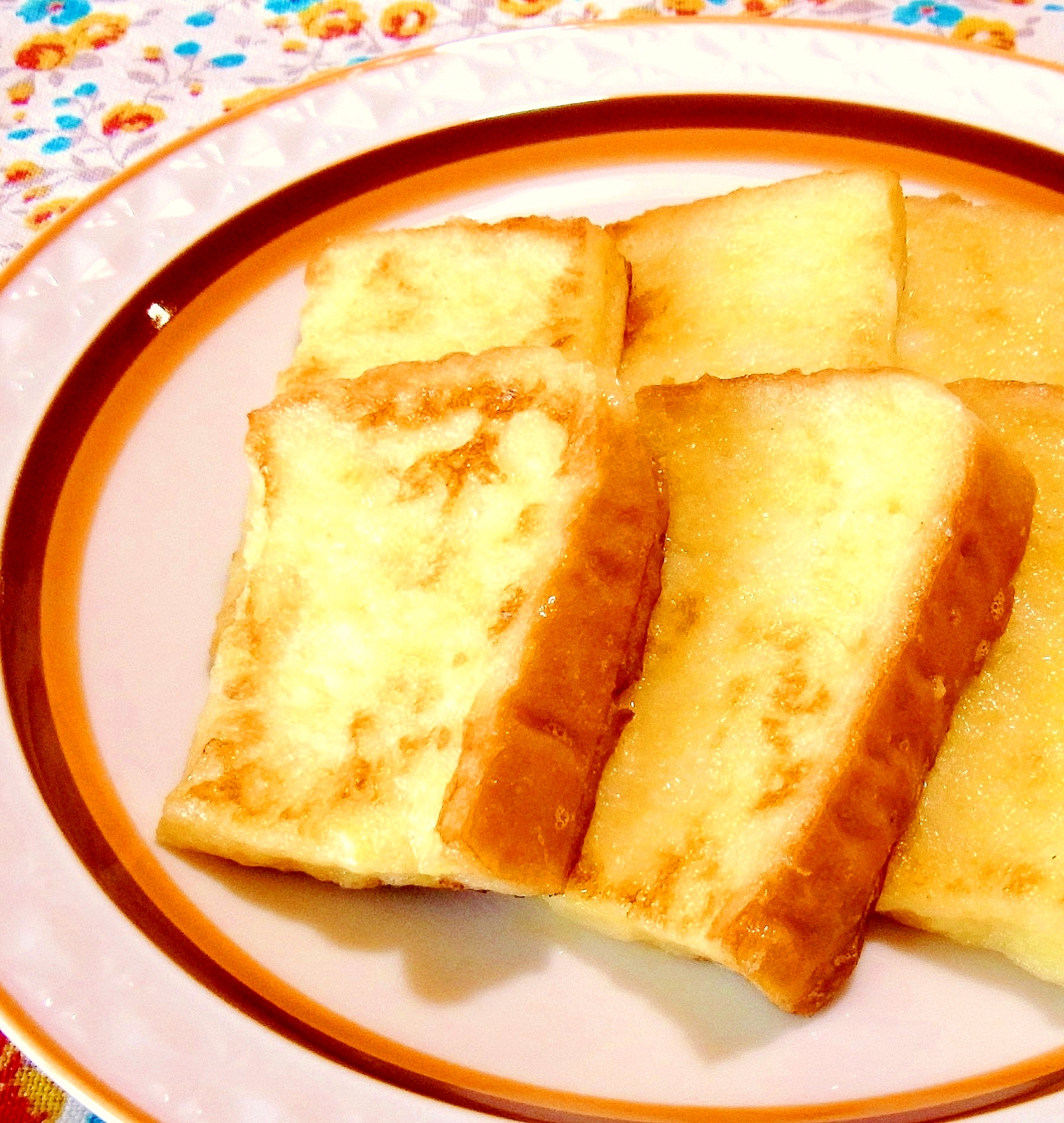 食パンでフレンチトースト