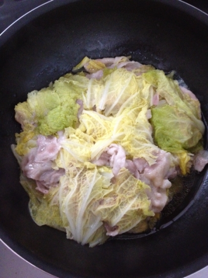 白菜と豚バラ肉の重ね煮