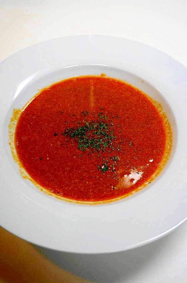 残して~海老の頭と殻!海老のビスクスープ