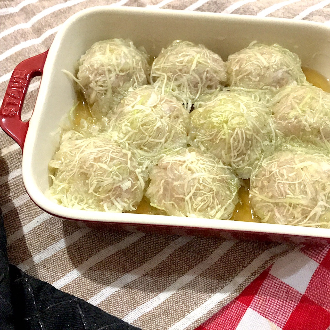 電子レンジで簡単☆お弁当にも☆キャベツシューマイ