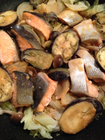 秋鮭のチャンチャン焼き