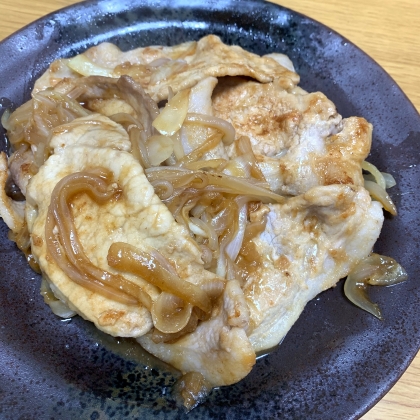 スライス玉葱ソース☆豚の生姜焼き