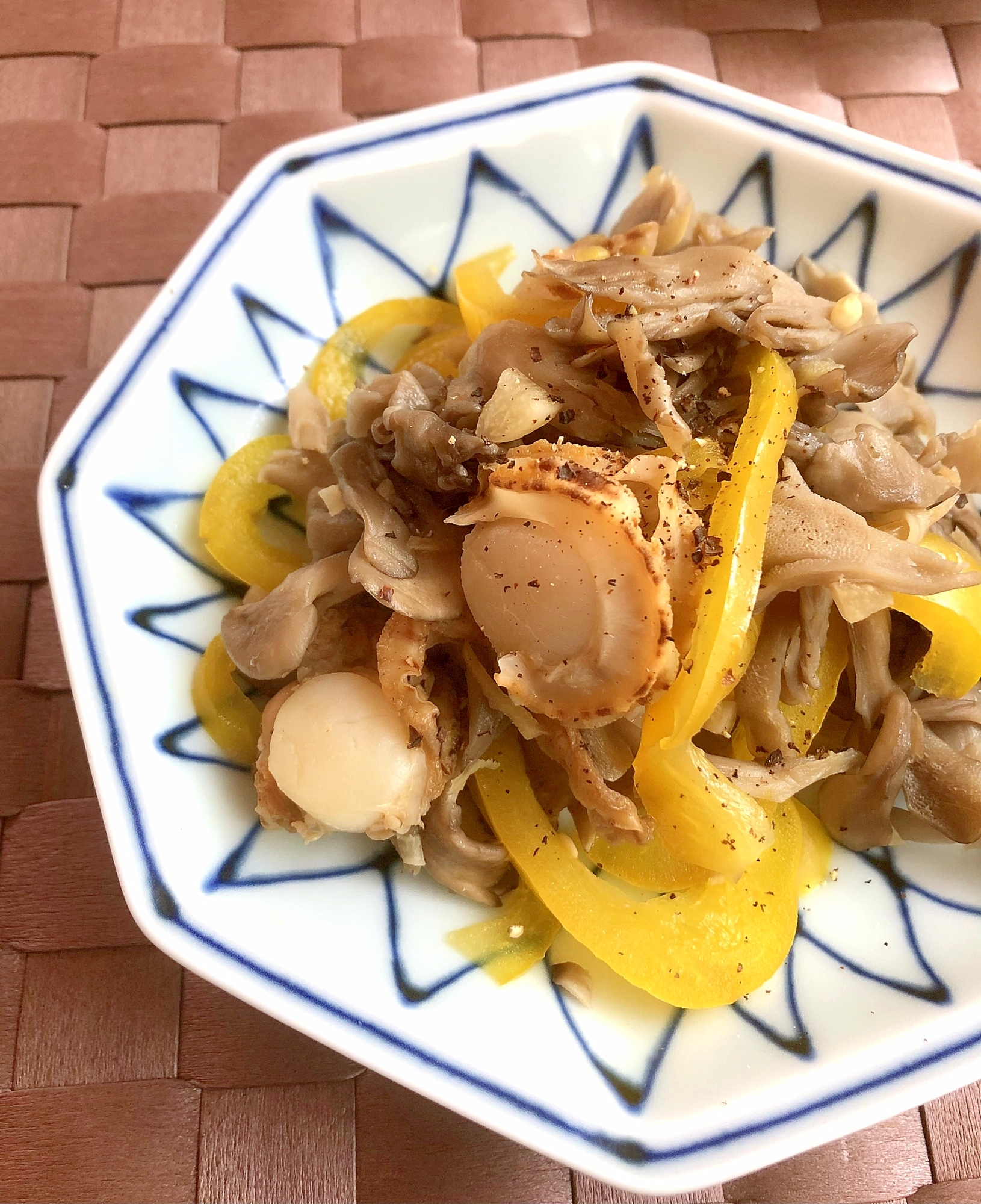 ストウブで☆まいたけとホタテの炒めもの○糖質オフ