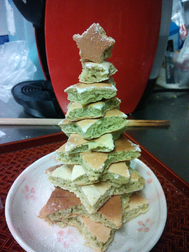 ホットケーキでクリスマスツリー レシピ 作り方 By Wing222 楽天レシピ
