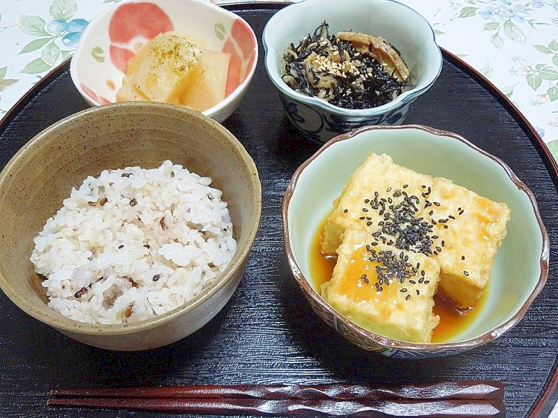 切り干し大根と芽ひじきの炊いたん