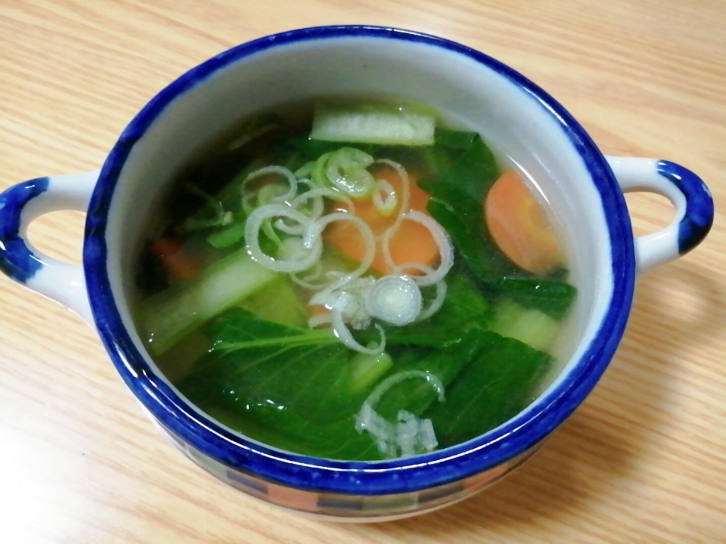 小松菜の中華スープ