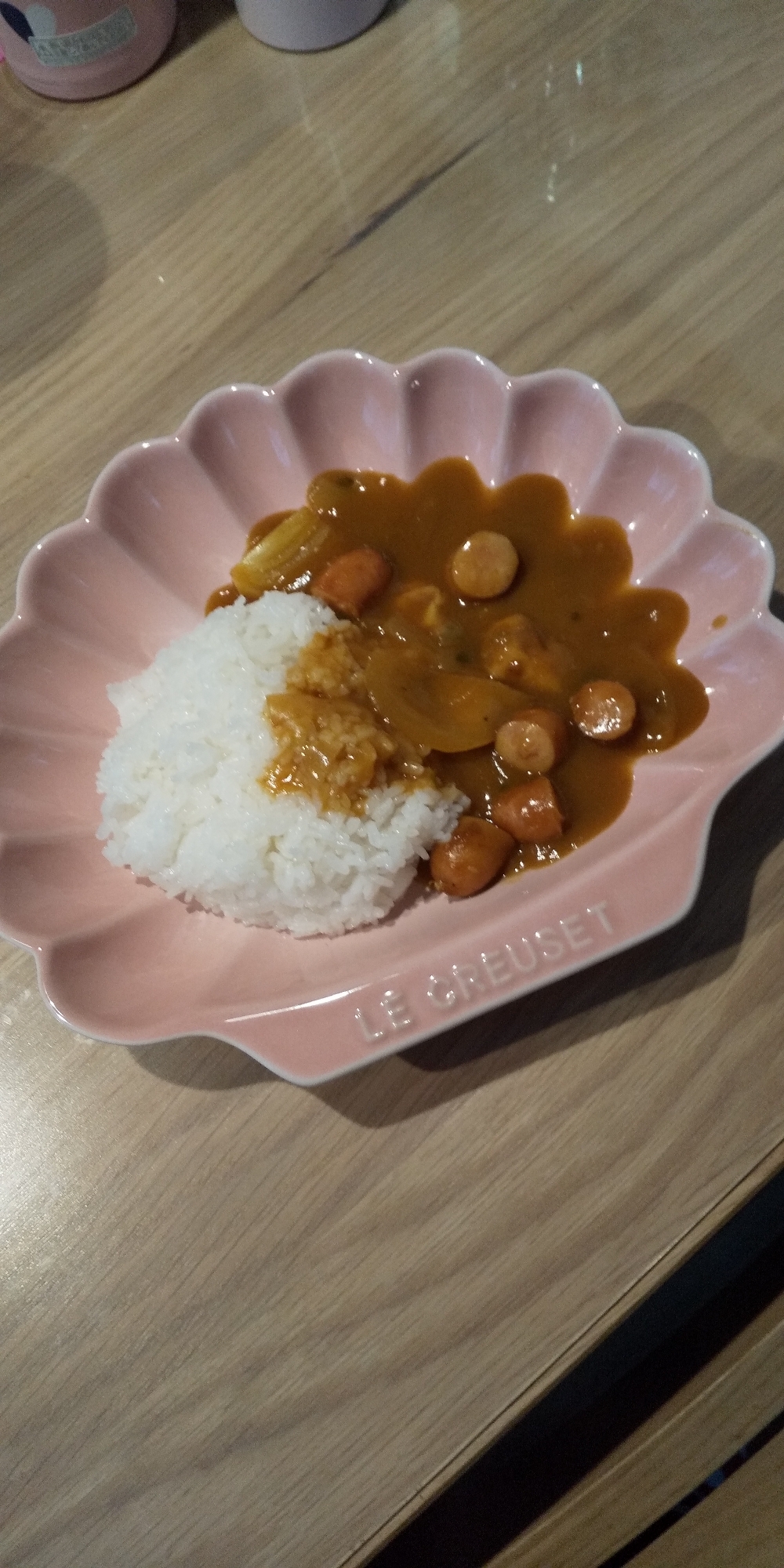 新玉ねぎとウィンナーのカレーライス♡