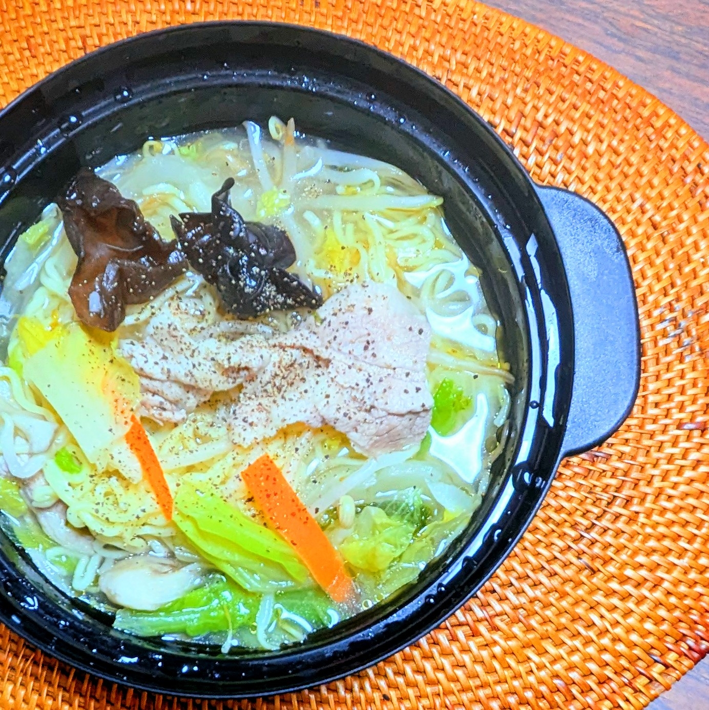 レンジで塩麹タンメン