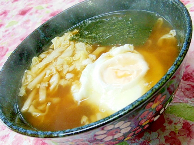 ❤白菜と卵と韓国海苔の醤油ラーメン❤