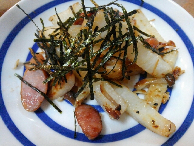 シャキシャキ食感♪長芋の炒め物