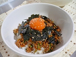 スタミナ納豆丼 レシピ・作り方 by □うみ□ - 楽天レシピ