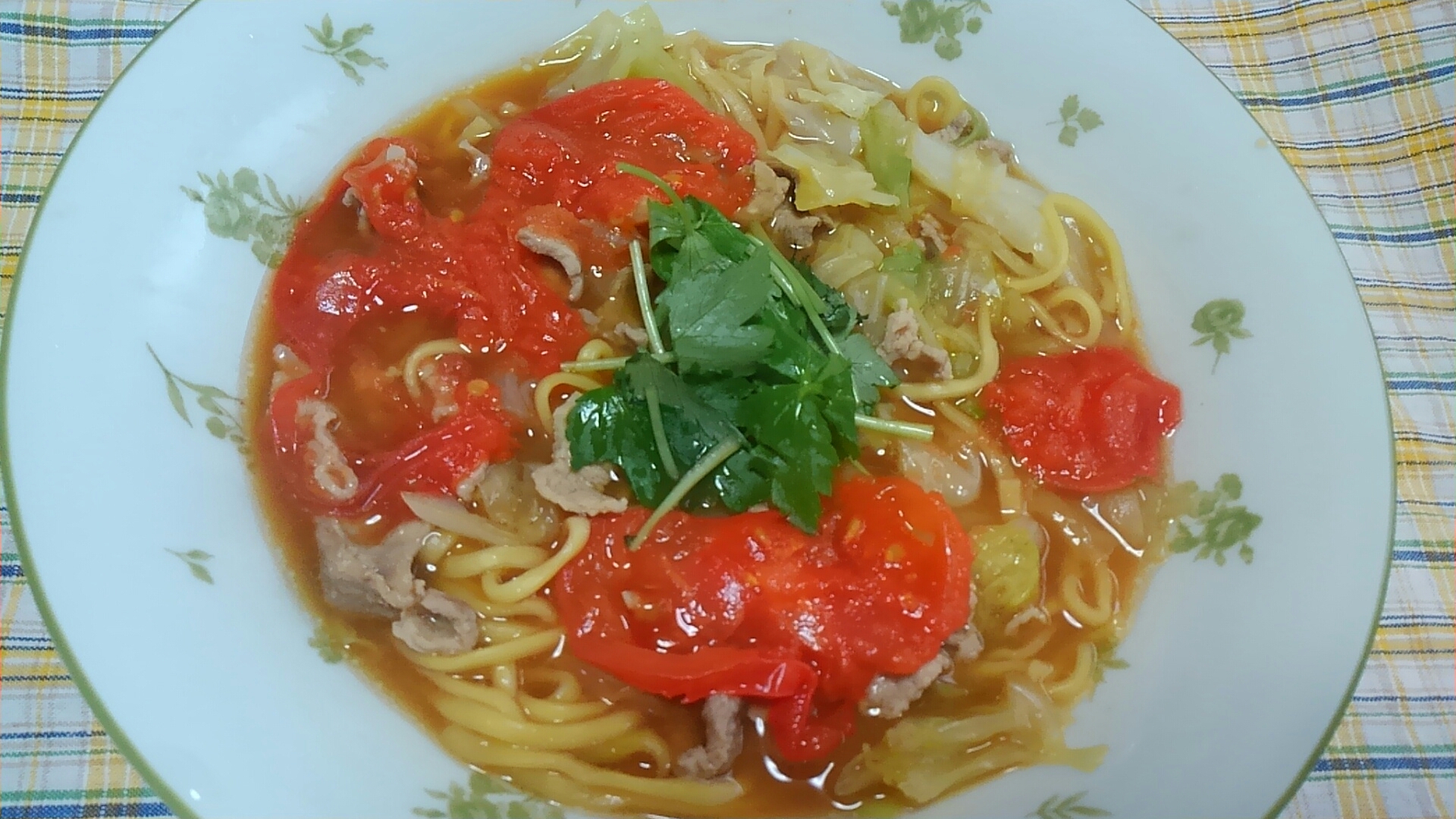 トマト味噌ラーメン＊