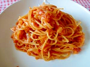 フライパン1つ カニのトマトクリームパスタ レシピ 作り方 By まの925 楽天レシピ