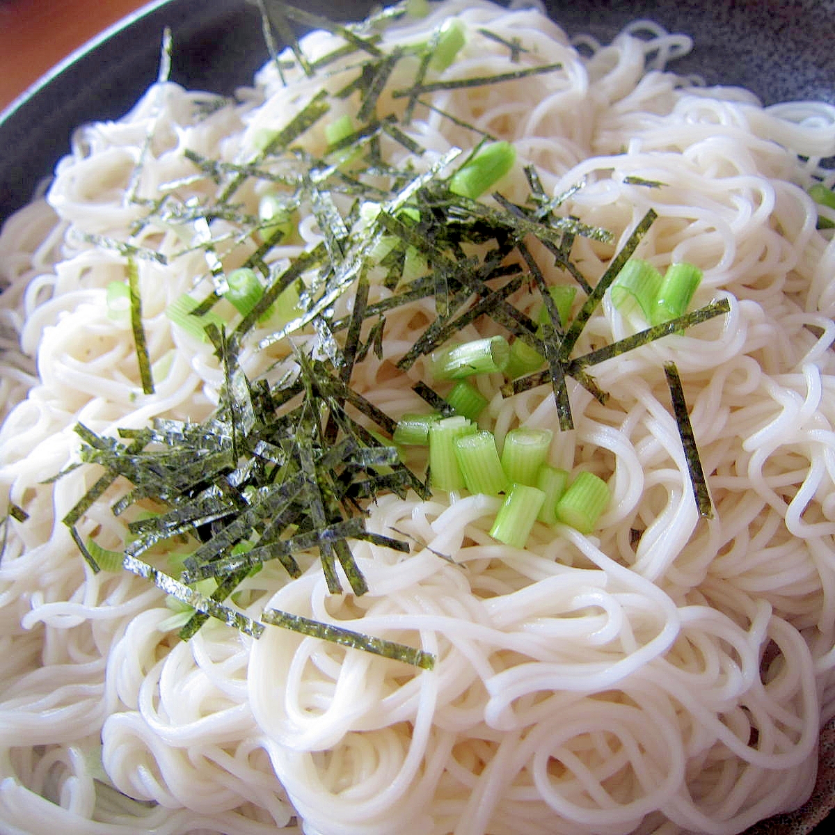 葱と餃子素麺