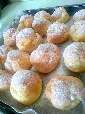 レンジで簡単シュークリーム レシピ 作り方 By ジョン子ママ 楽天レシピ