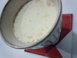 抹茶の生姜胡麻ミルク