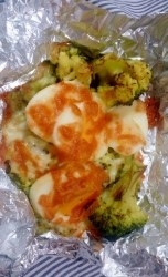 簡単♪おつまみ♪ブロッコリーの香味チーズ焼き