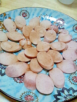 レンジで!魚肉ソーセージチップ