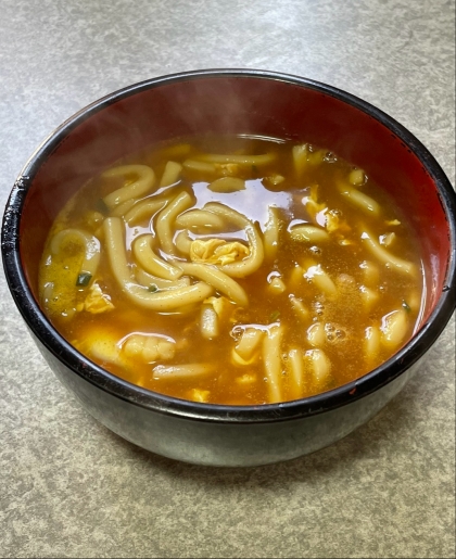 白だしで簡単♪とろっとしたカレーうどん