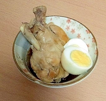鶏の手羽元肉☆茹で卵煮