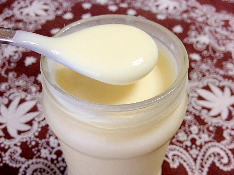 低脂肪の牛乳と生クリーム☆練乳