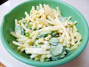 *お惣菜屋さん風♪マカロニきゅうりサラダ*