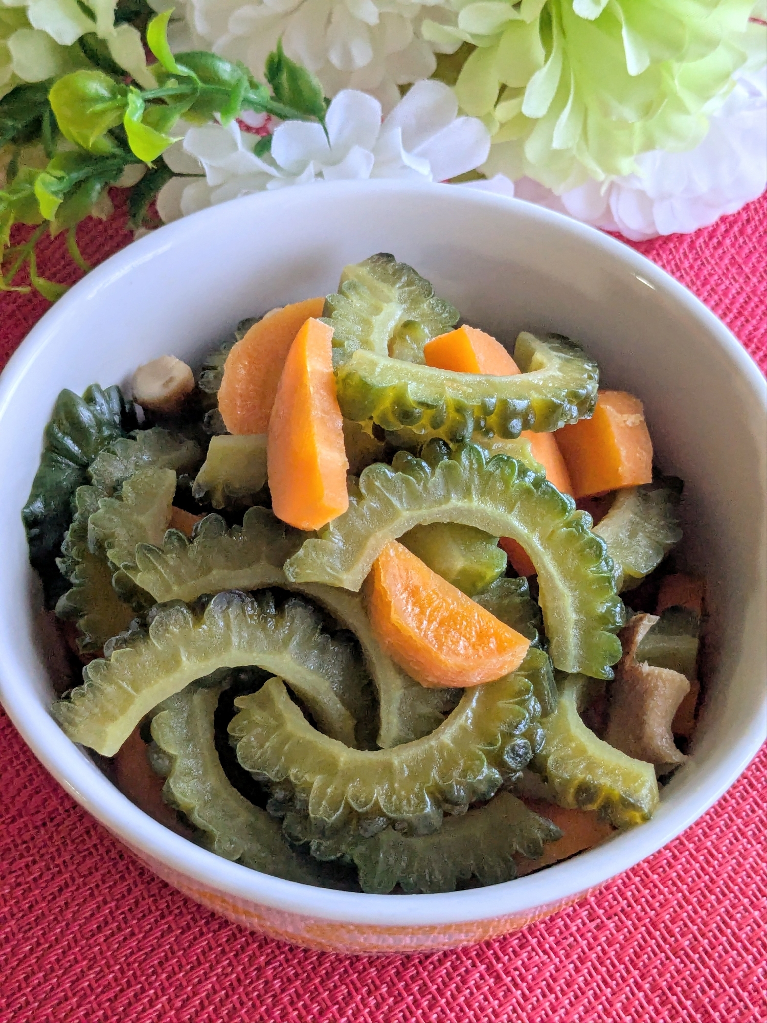 〜ゴーヤと人参と椎茸の味噌煮〜