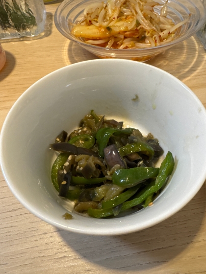 主人が、いくらでも食べれると絶賛のナス・ピーマン