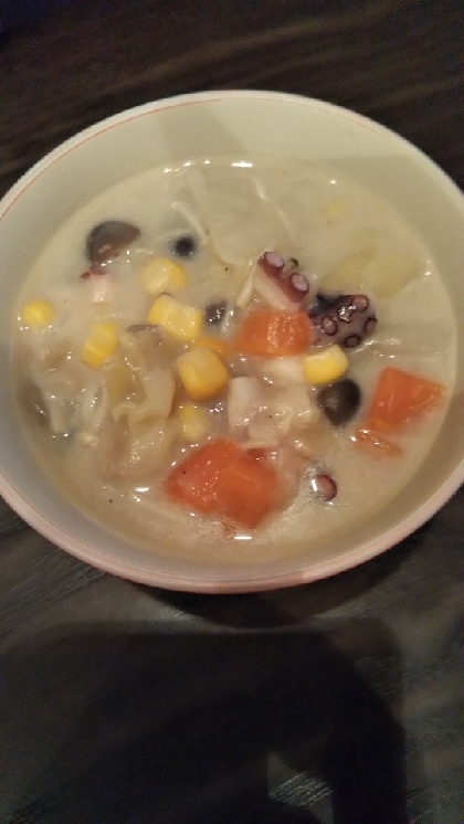 冬野菜の和風クリームスープ