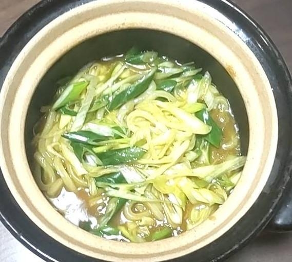 長ネギのカレーうどん