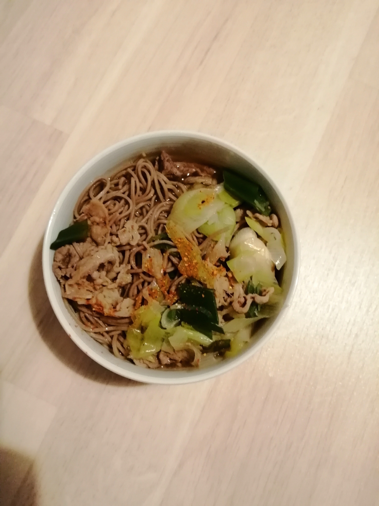 牛ネギ蕎麦