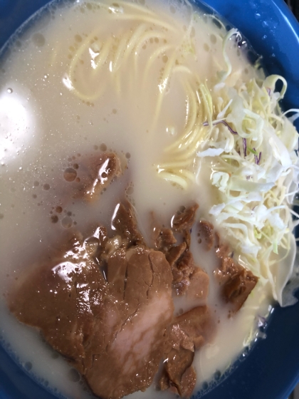 豆乳でヘルシー♪とんこつラーメン風