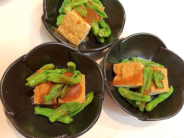 ご飯が進む一品です☆厚揚げとししとうの酢味噌 レシピ・作り方 by