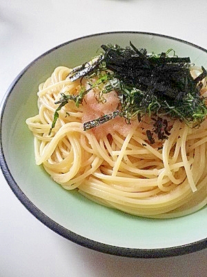 昆布だしのタラコパスタ