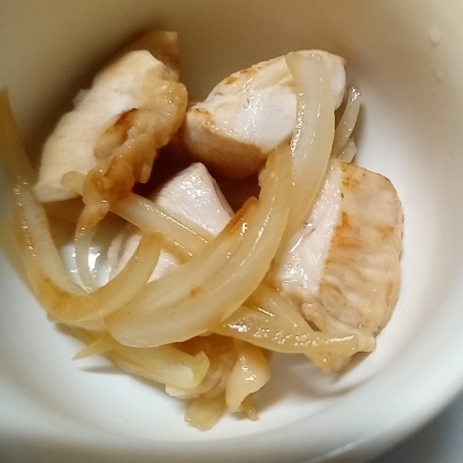 鶏肉と玉ねぎの甘辛炒め