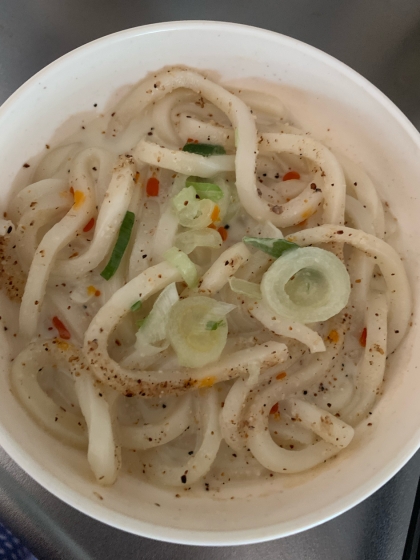 レンジで！ごま豆乳うどん