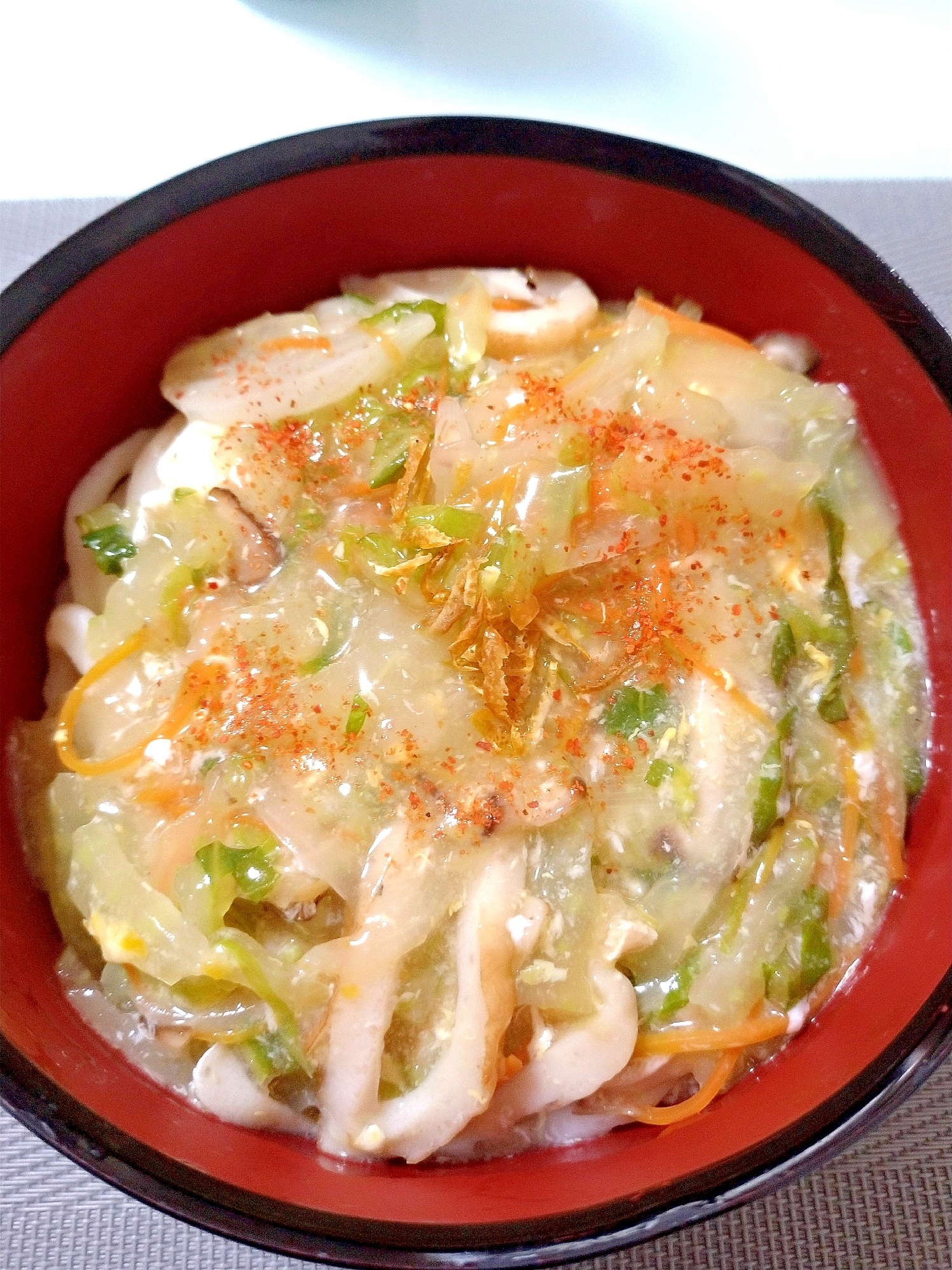 白菜の甘味を生かした★あんかけうどん