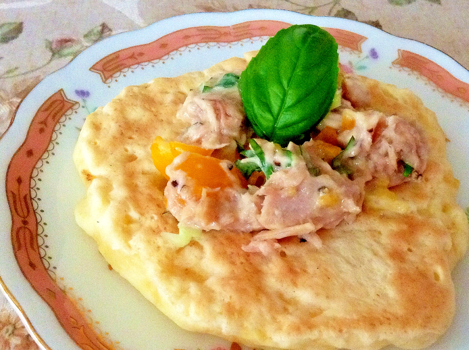 お野菜も一緒に♡お食事系ホットケーキ