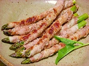 バラ アスパラ 豚