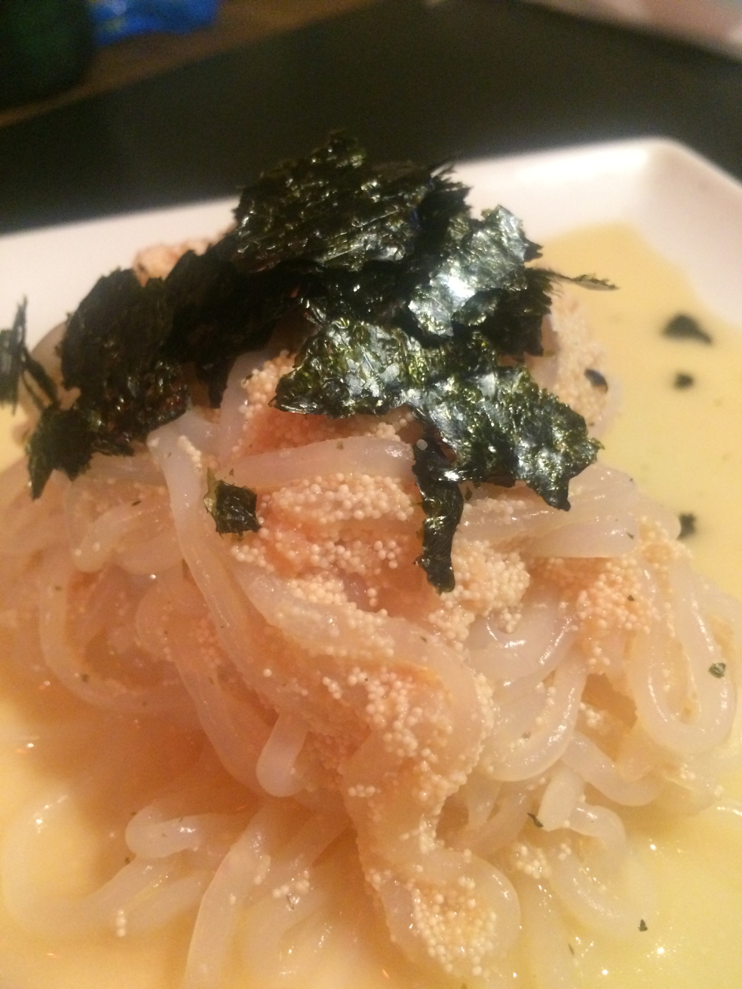 ヘルシー！冷めても美味しいたらこパスタ風白滝☆