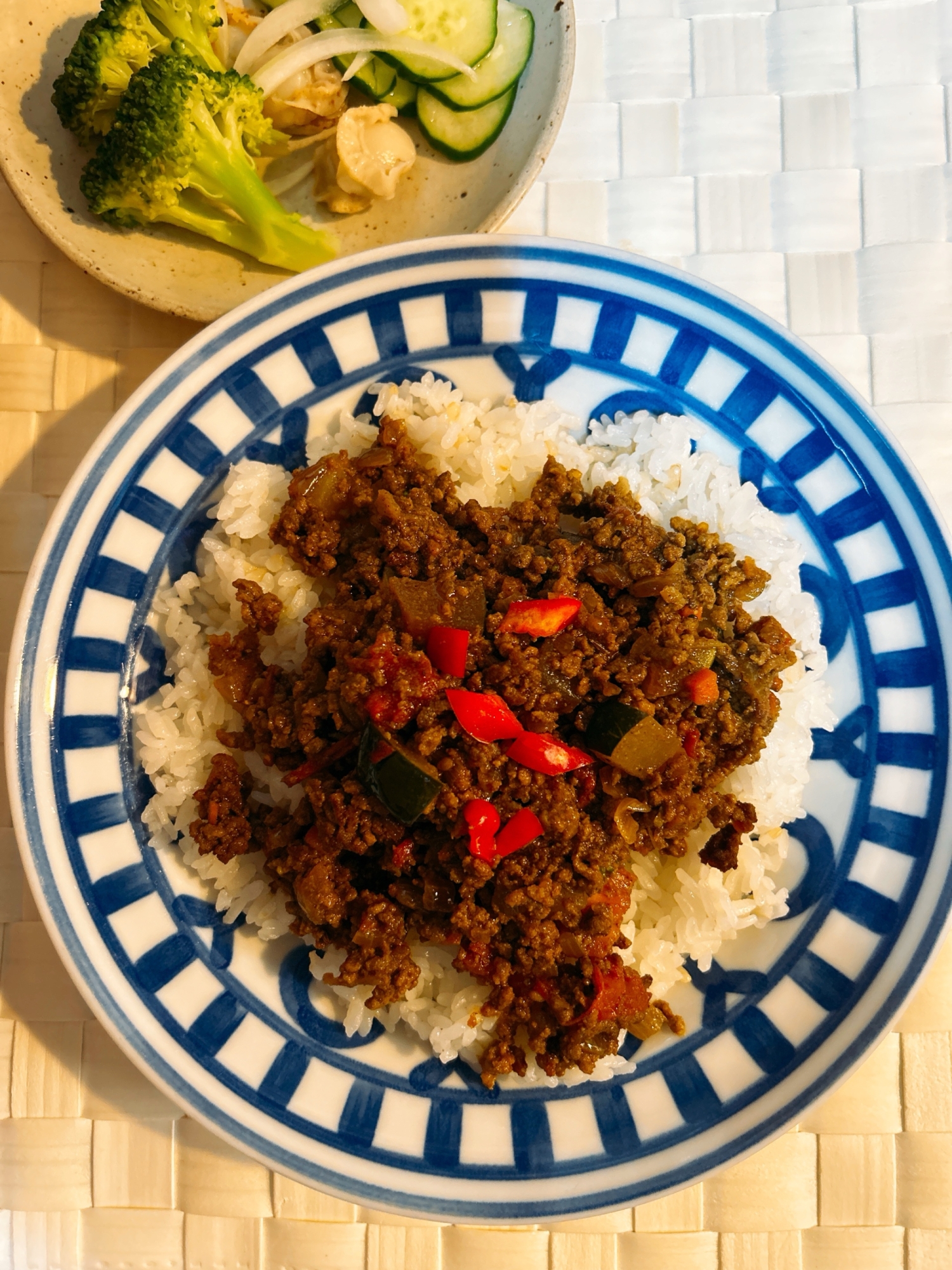 夏野菜でドライカレー