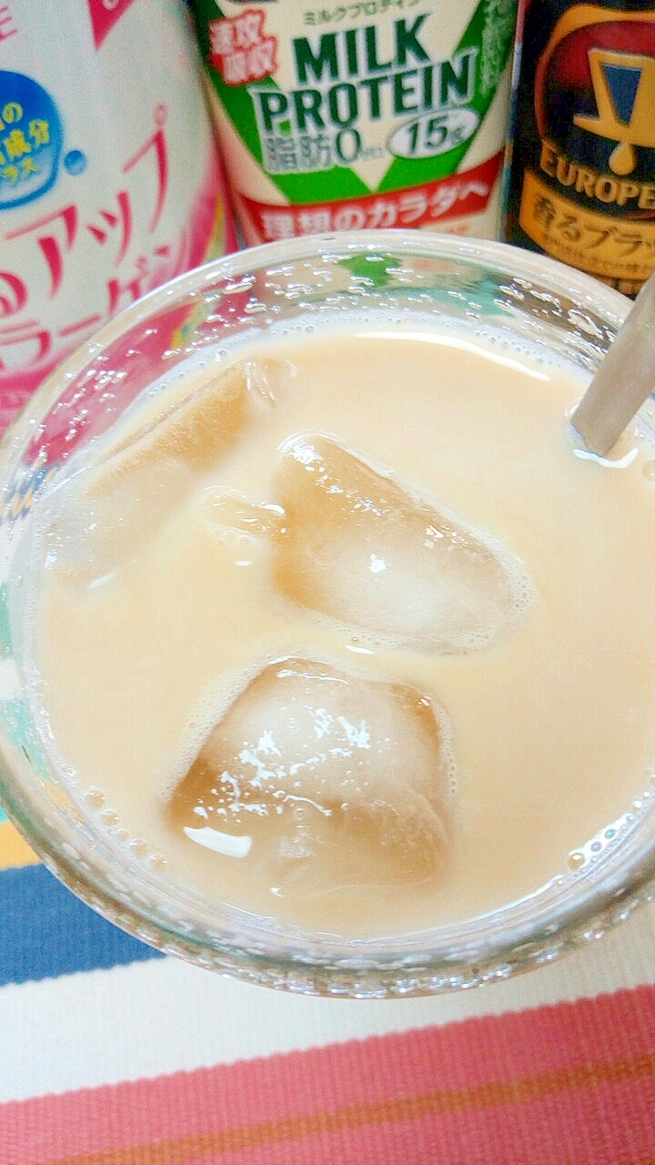 アイス☆美肌プロテインパンプキンカフェオレ♪