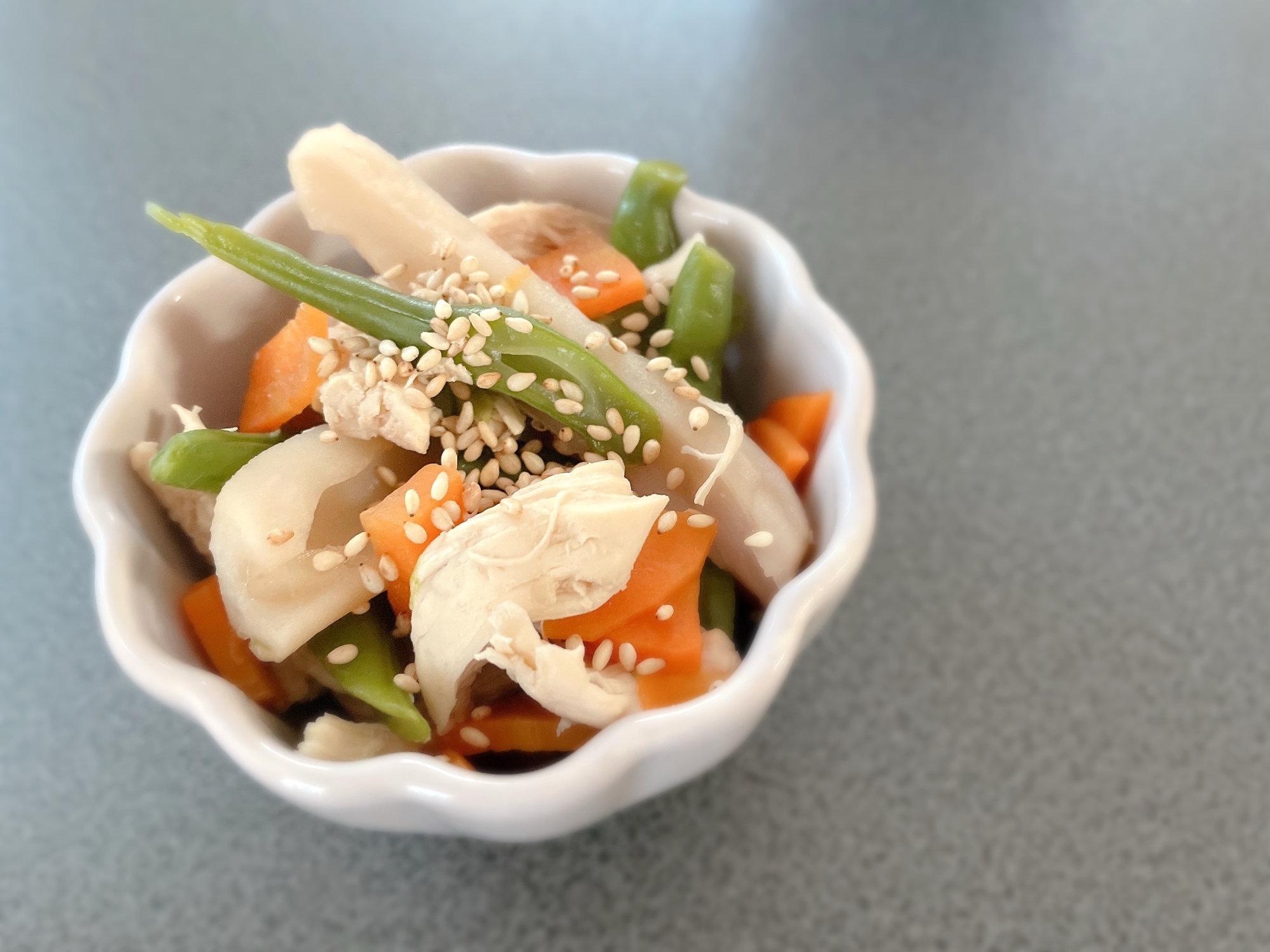 野菜とささみの煮物