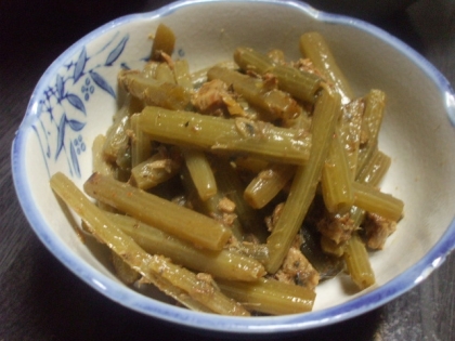 ふきとシーチキンの煮物